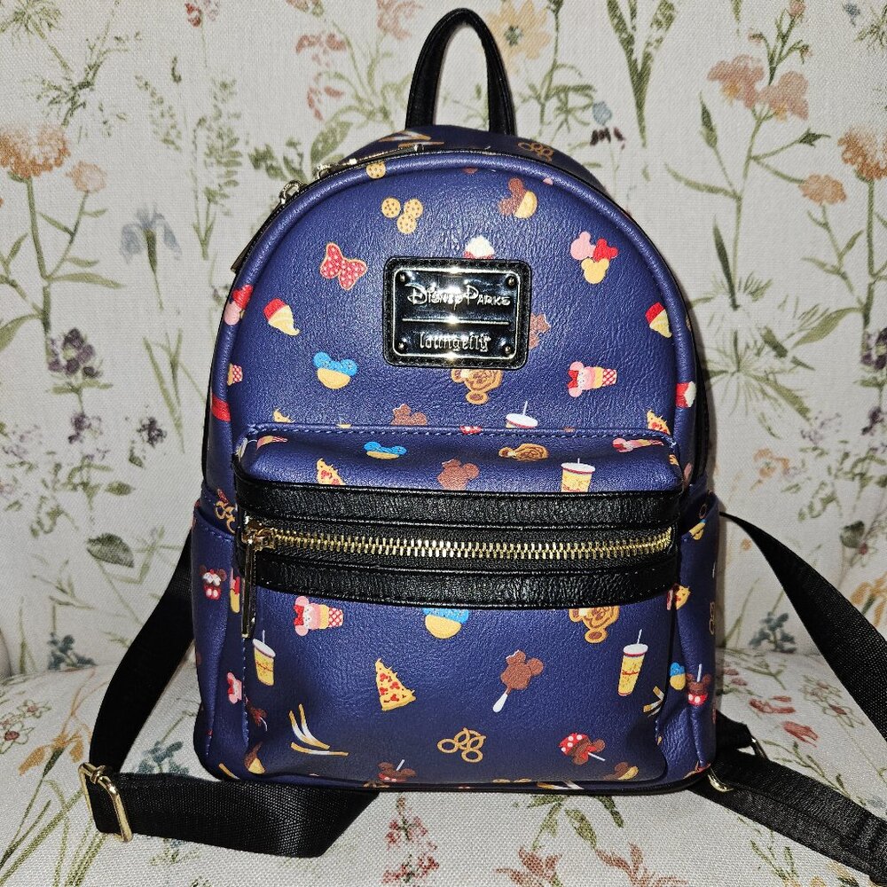 Disney Parks Exclusive Purple Snacks Loungefly Backpack